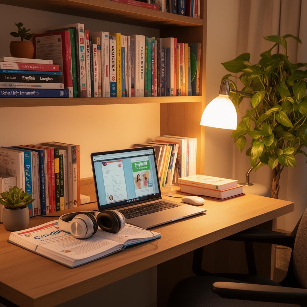 Ambiente de estudo organizado